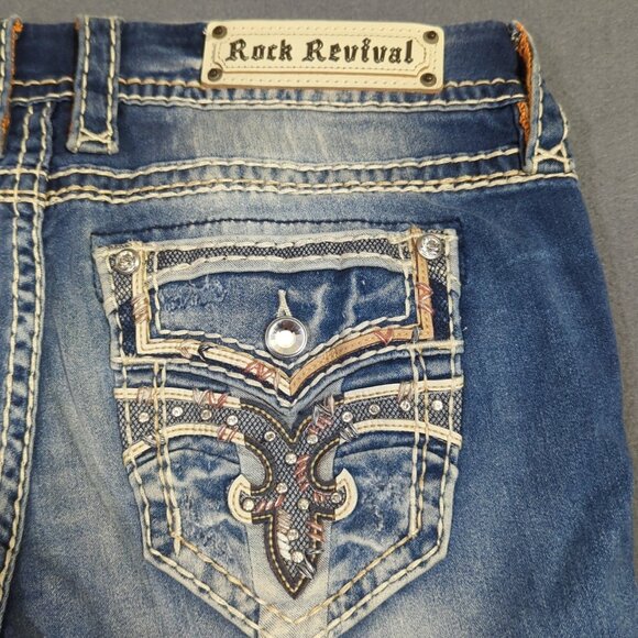 Rock Revival Denim - Rock Revival Jeans Women's 30x34 Blue Levy Boot Denim NWT